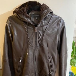 Jones New York Brown Leather jacket